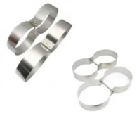 Aros de sujeción para bibotella en acero inoxidable